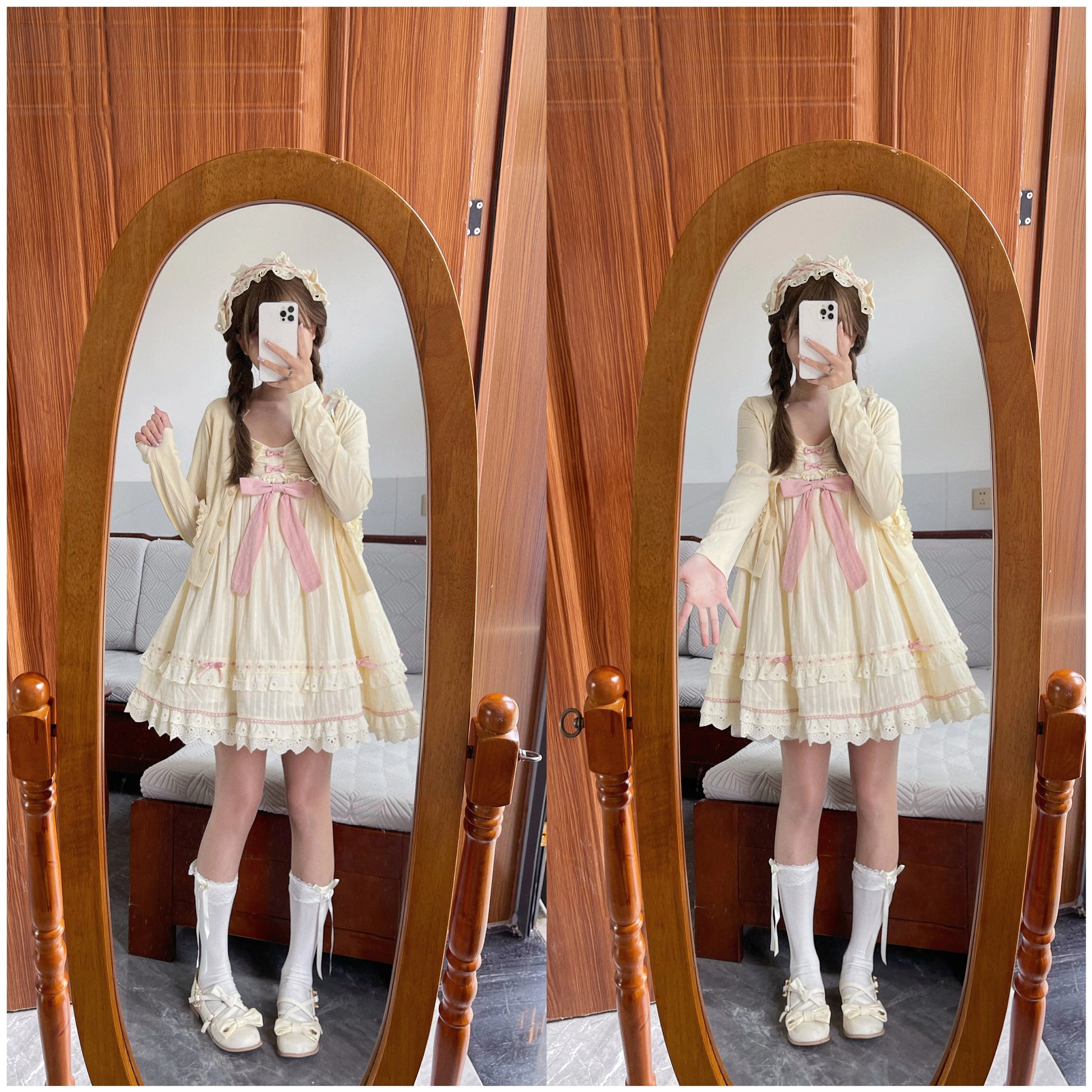 Sweet Lolita Dress Doll Lolita Dress Peter Pan Collar Cotton Dress 37290:555922