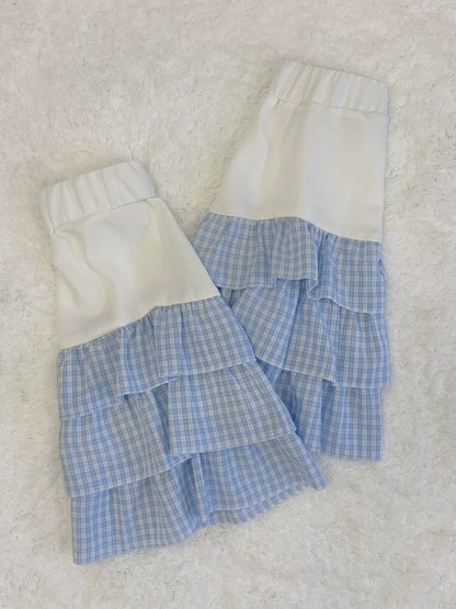 Tenshi Kaiwai Outfit Set Blue Short Sleeve Coat Set 37566:563386
