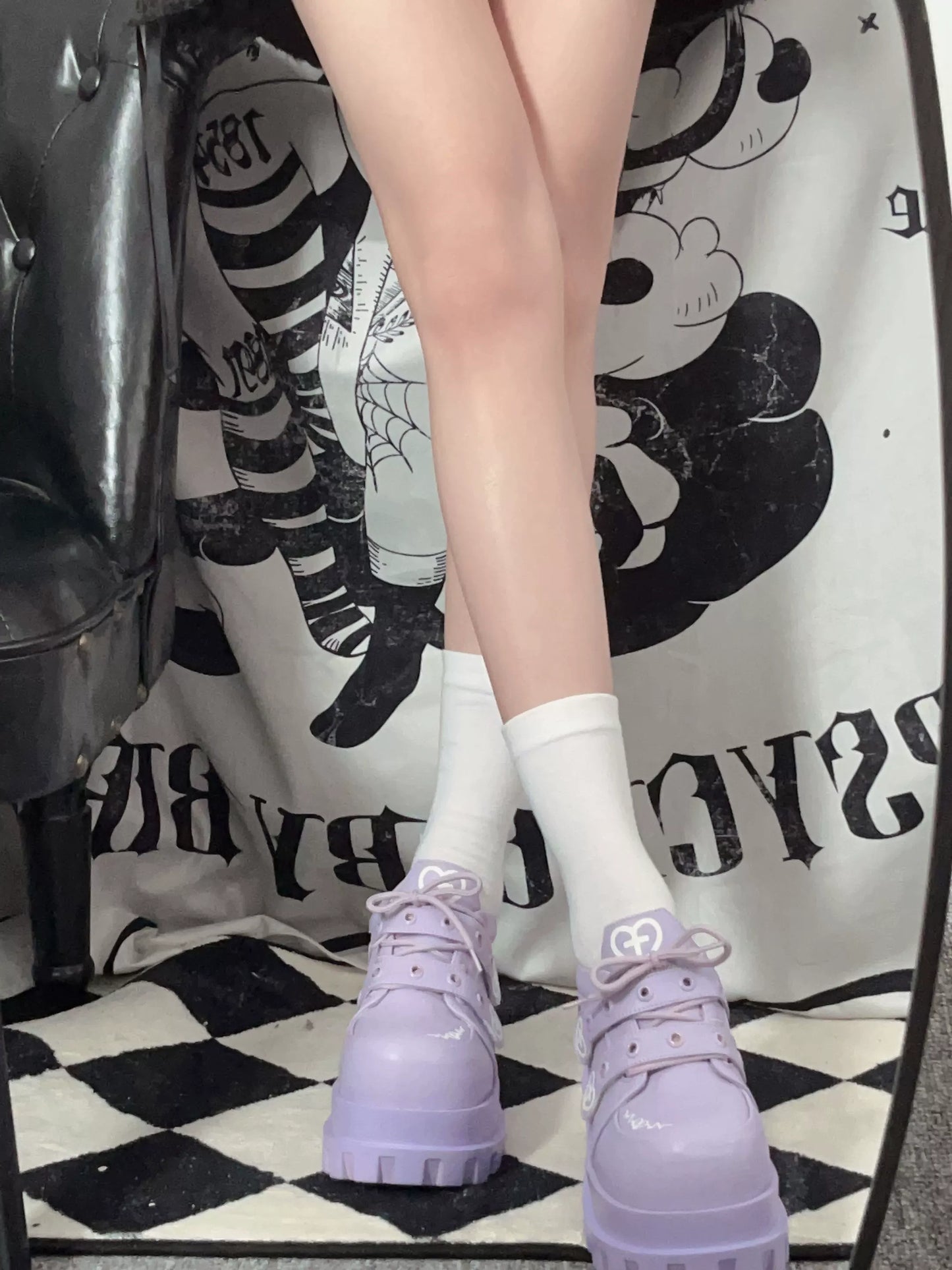 Jirai Kei Punk Fashion Cross Platform Shoes 4Colors 28958:344190