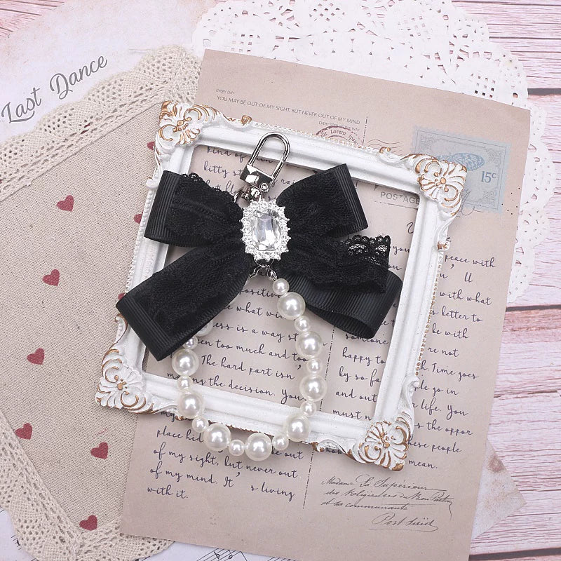 Ryousangata Wallet, Pearl Chain Bow Pendant 45070:839065