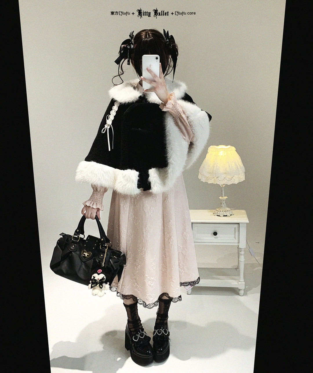 Sweet Bunny Ear Winter Cape, Polar Fleece Lining 44474:809721