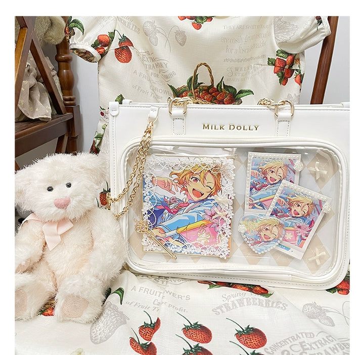 Large Capacity Ita Bag, Checkered Background 43233:779407