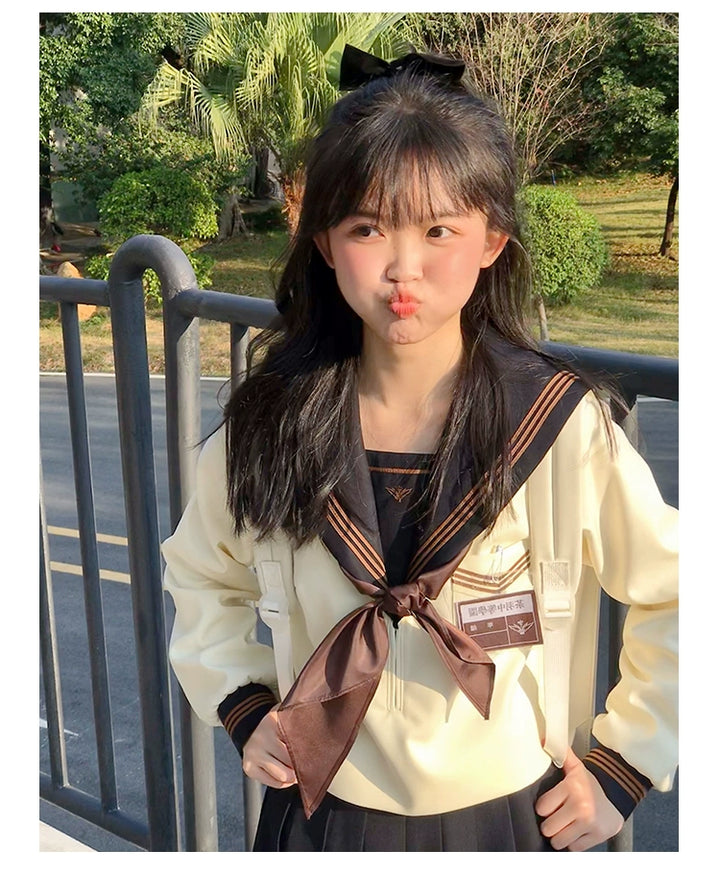 Autumn JK Uniform Sailor Top, Embroidered 43789:786031