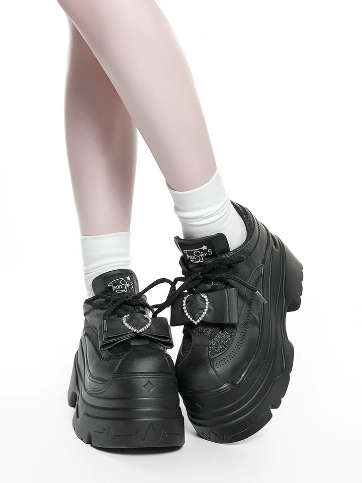 Jirai Kei Platform Shoes, Glitter Upper 45422:847889