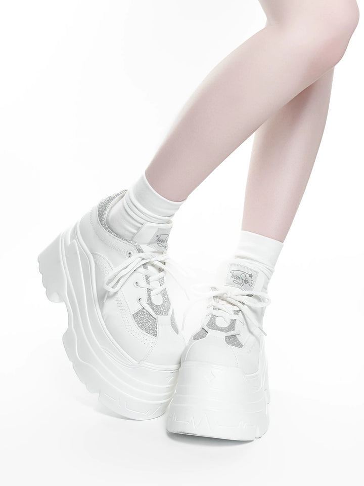 Jirai Kei Platform Shoes, Glitter Upper 45422:847880