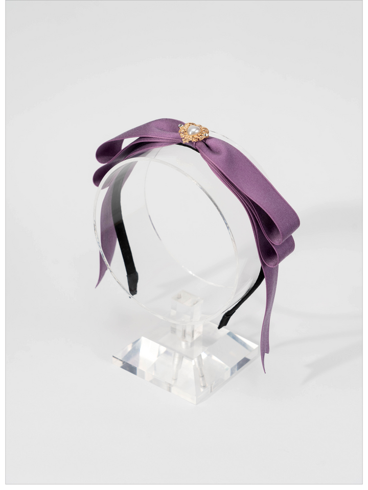 Lolita Headdress Jirai Kei Hairband Bow Headband Multi-color (Purple) 35292:487806 (Purple) 35292:487806