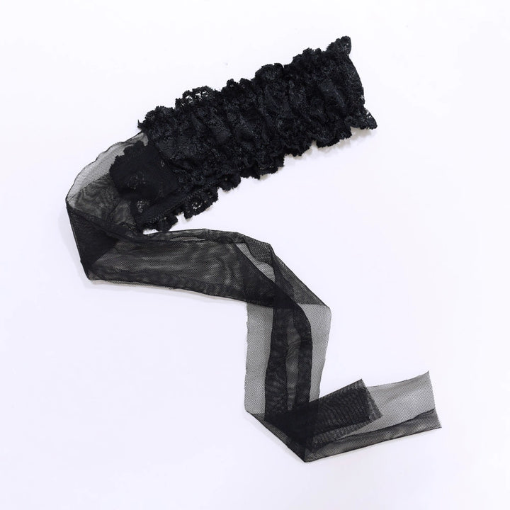 Gothic Lolita Lace Stockings, Bow Garter 43755:784430