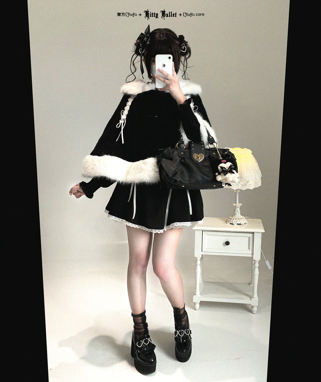 Sweet Bunny Ear Winter Cape, Polar Fleece Lining 44474:809682