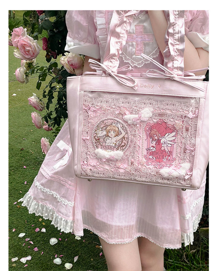Imitation Silk Tote Itabag, Multiple Color 45430:851505