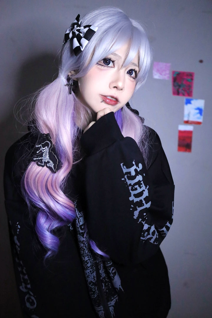 Jirai Kei Jacket Subculture Punk Hoodie Unisex Printed Top 39786:647514