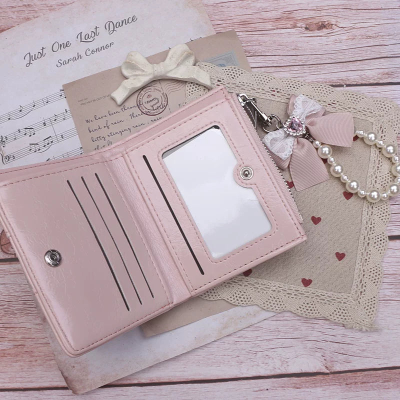 Ryousangata Wallet, Pearl Chain Bow Pendant 45070:839015