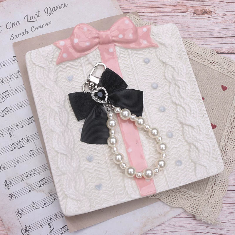 Ryousangata Wallet, Pearl Chain Bow Pendant 45070:839055