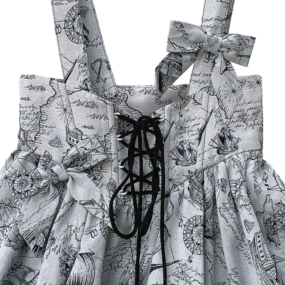 Classic Lolita Bust-supporting Bud Skirt & Solid Shirt & Bow (L M S XL) 42921:757821