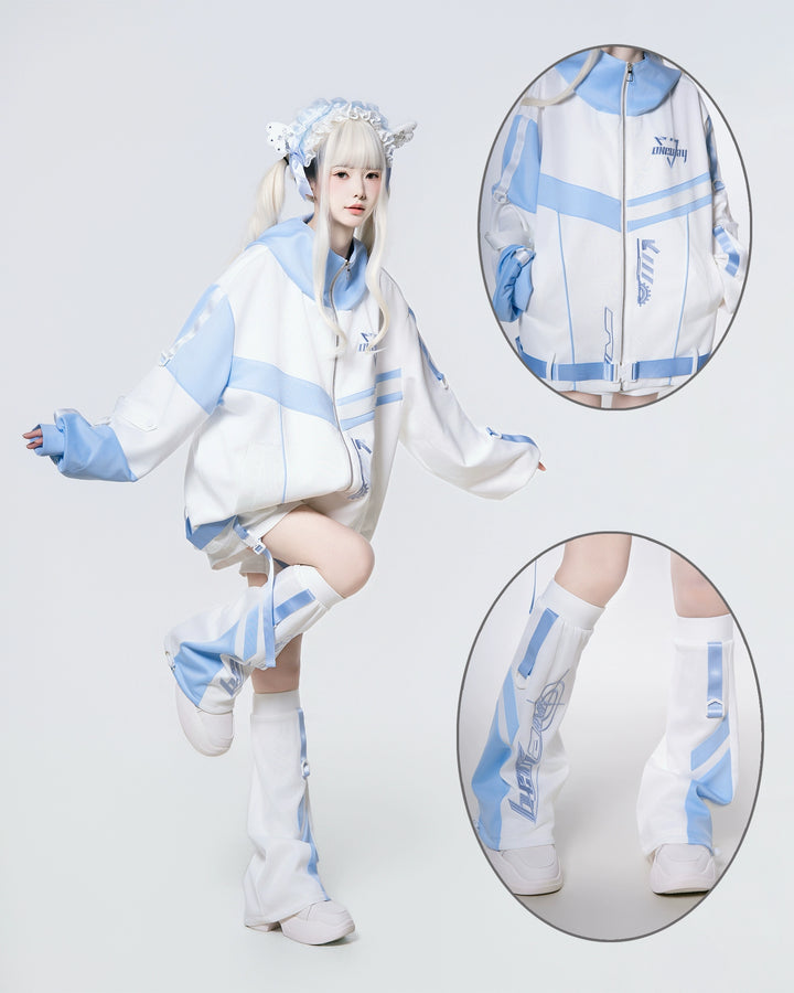 Plus Size Tenshi Kaiwai Outfit, Jacket and Shorts 44120:796937