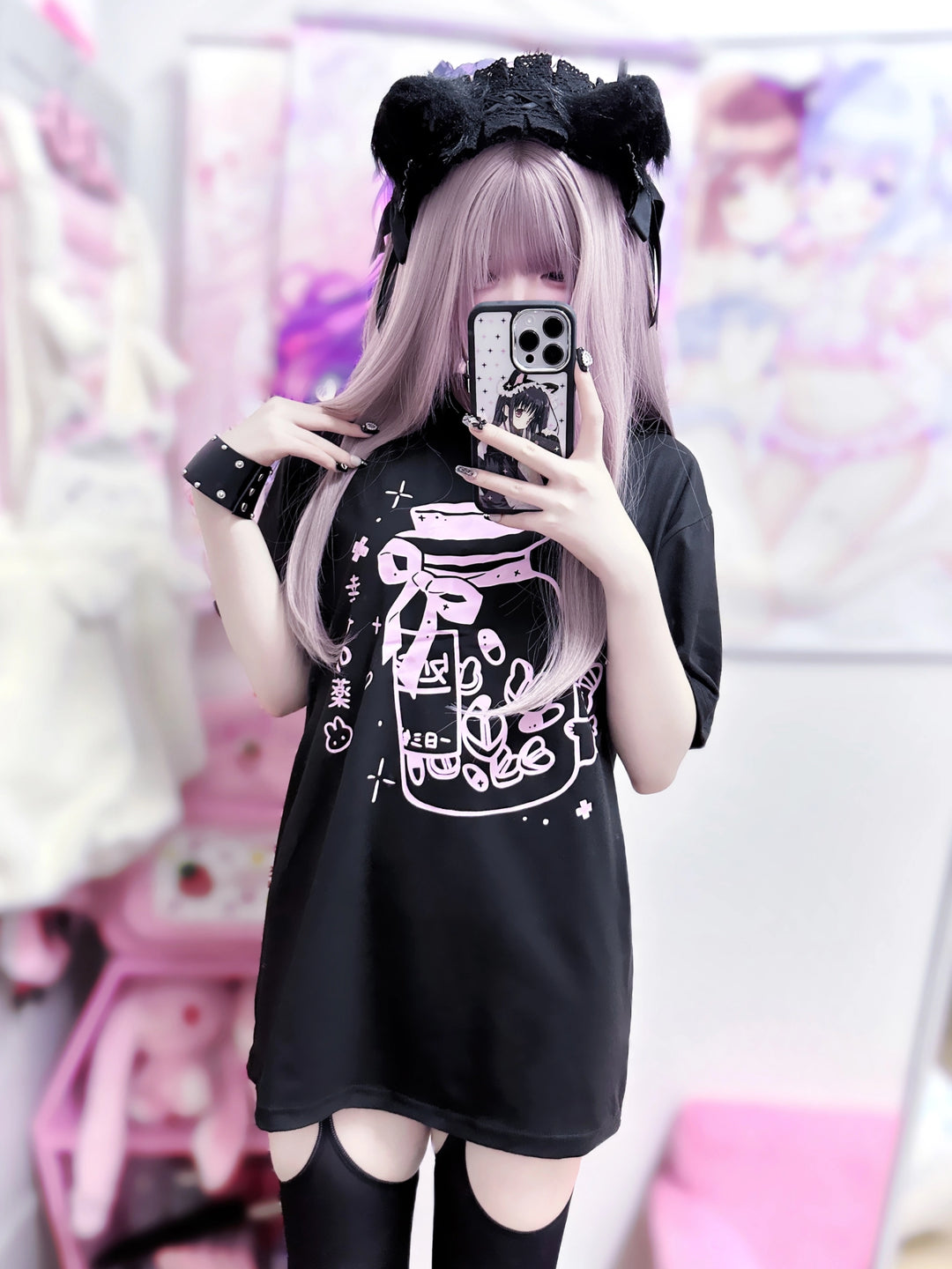 Jirai Kei T-shirt Tenshi Kawaii Short Sleeve T-shirt 35734:503134 35734:503134