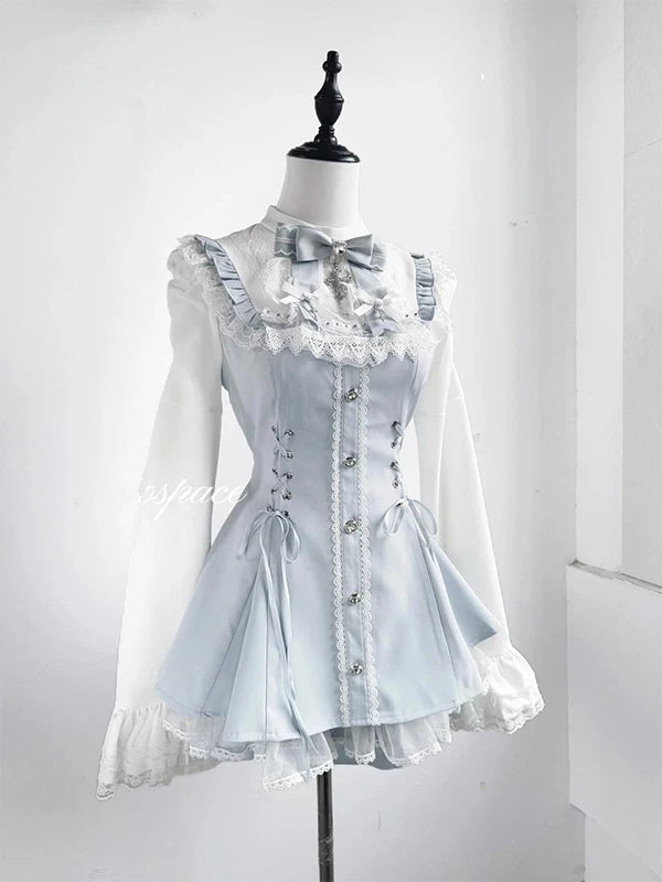 Ryousangata Dress Set, Cross Embroidery and Pendants 45268:844089