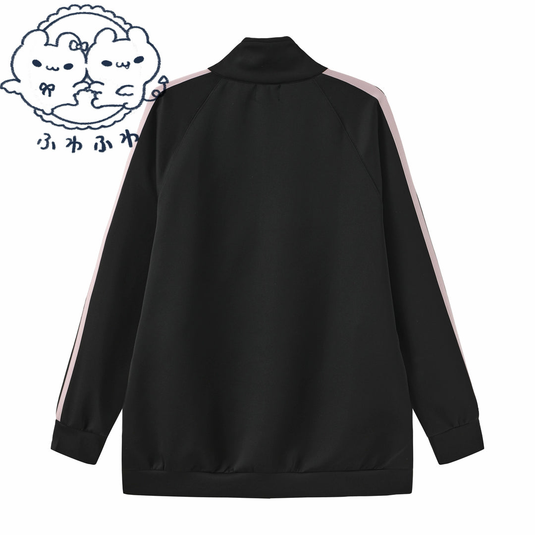 Black Jersey Jacket, Pink Stripes 44852:825897