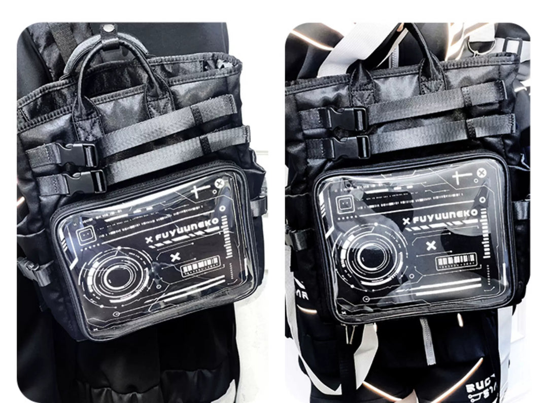 Large Capacity Itabag Backpack, Satin Waterproof Fabric 45429:850234