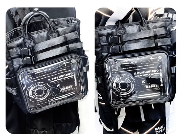 Large Capacity Itabag Backpack, Satin Waterproof Fabric 45429:850234