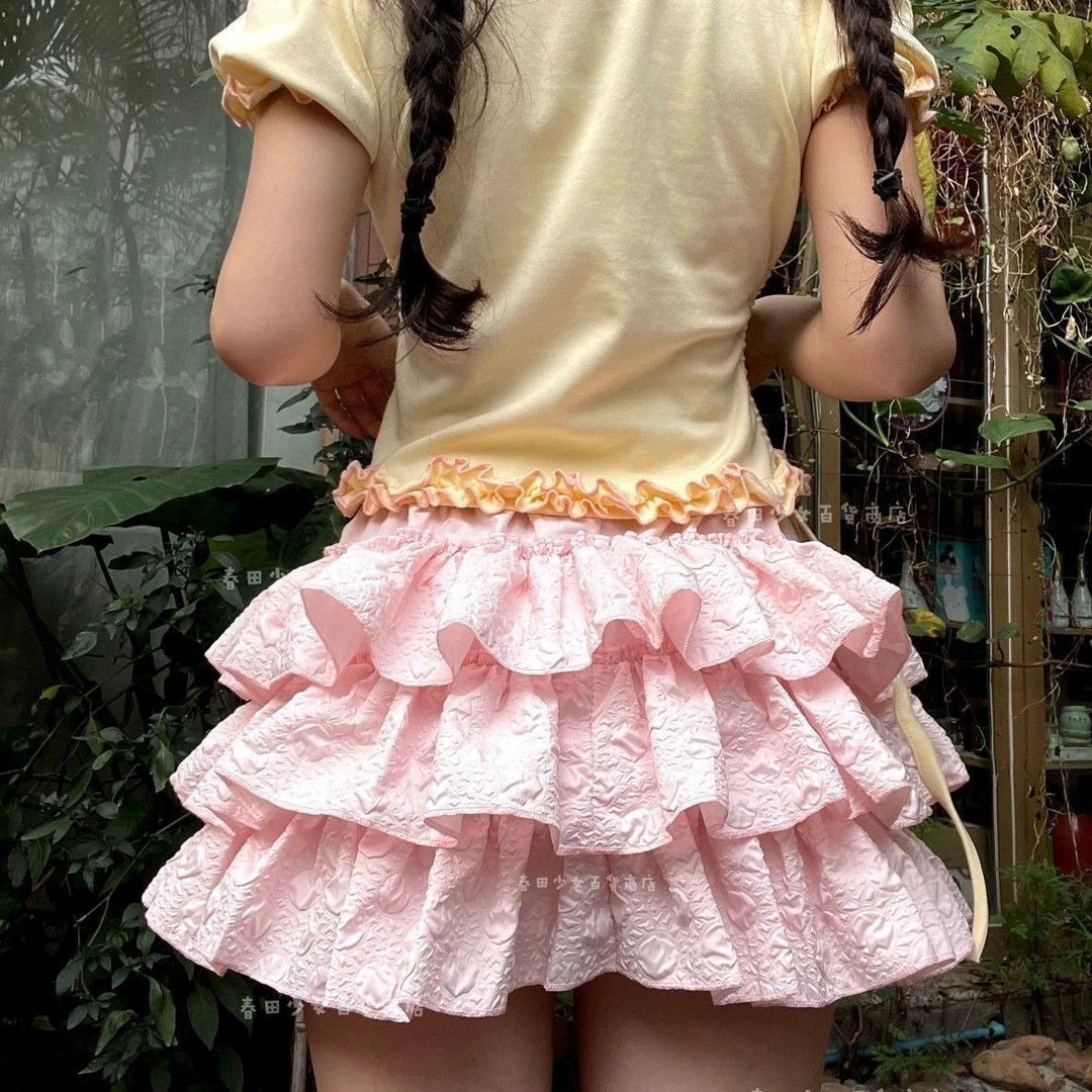 Y2K Fashion Pantskirt Gyaru Puffy Skirt Pumpkin Pants 37470:560844