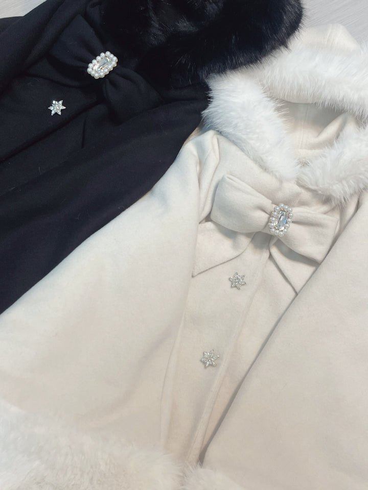 Sleeved Jirai Kei Cape, Cat Ear Hood 44153:802159