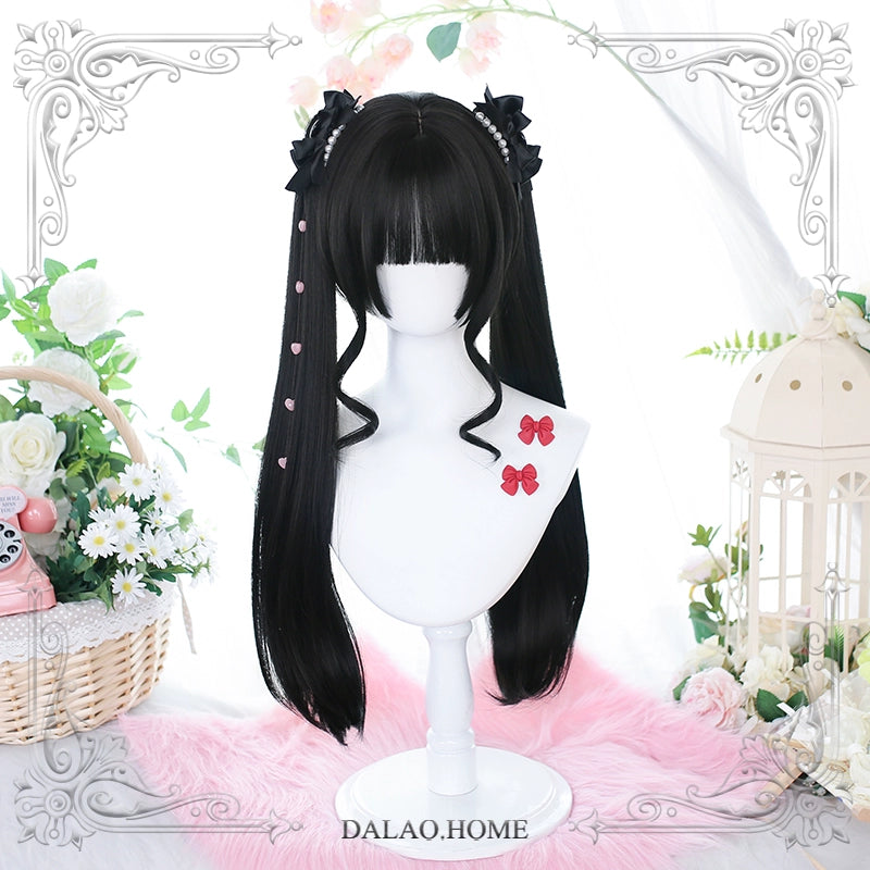 Lolita Wig Double Ponytail Synthetic Wig Multicolor 22806:330654