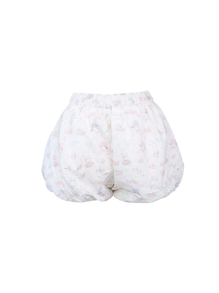 Halter Neck Gyaru Dress + Floral Print Bloomers (M S XS) 43436:780268