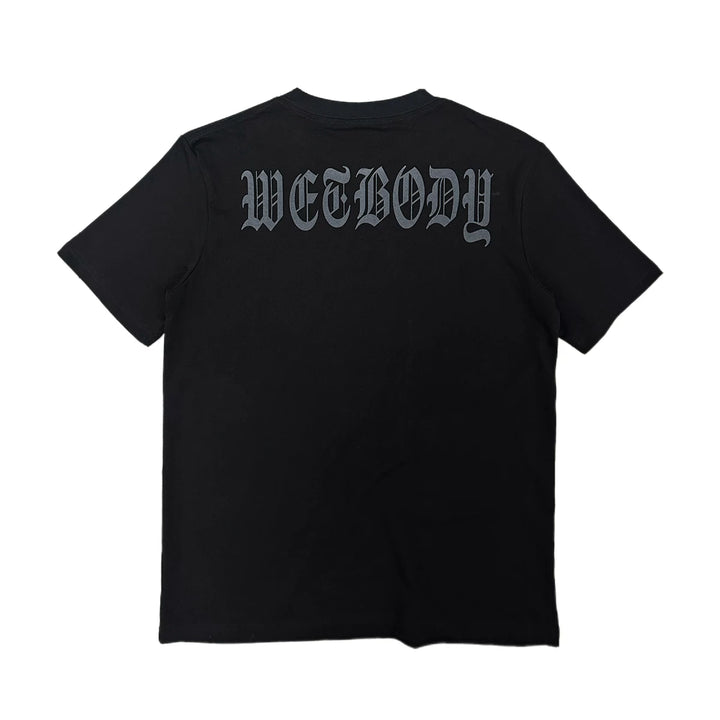 Subculture Black Printed T-shirt, Standard Shoulder Cut 45697:859398