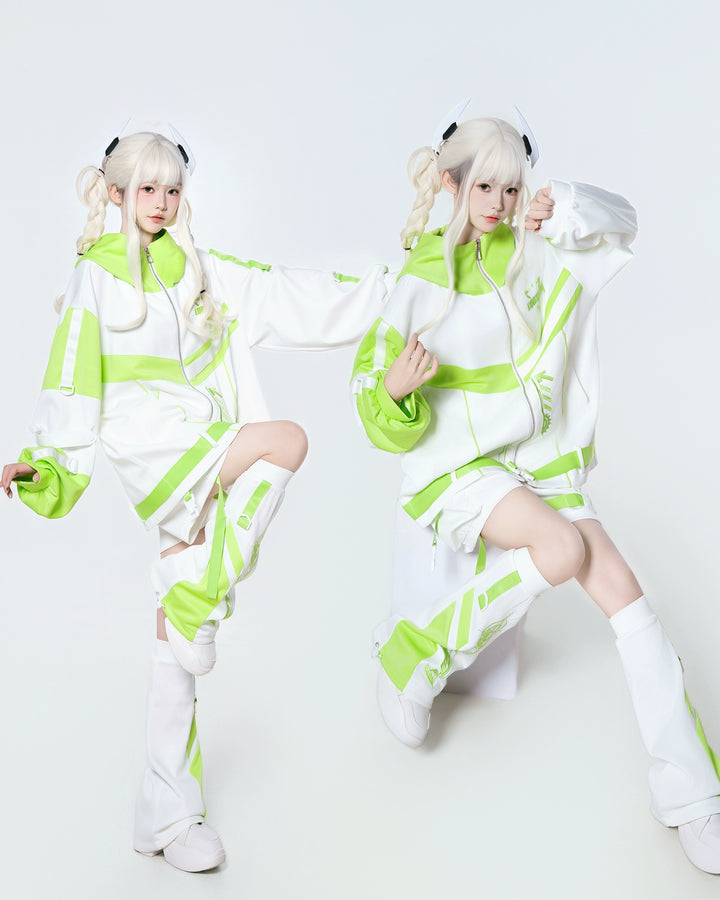 Plus Size Tenshi Kaiwai Outfit, Jacket and Shorts 44120:796924