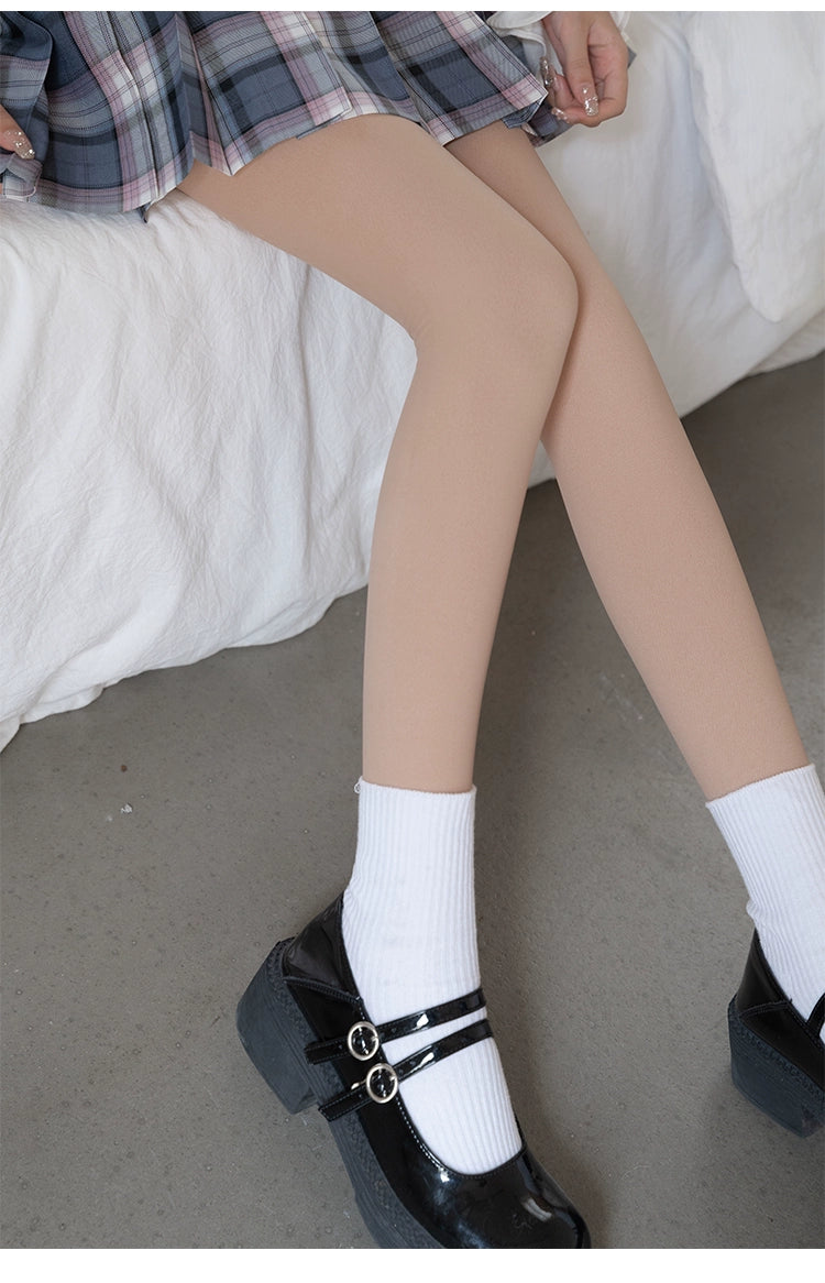 Black Tights Socks Fleece And Thickened (Tights) 29524:350570