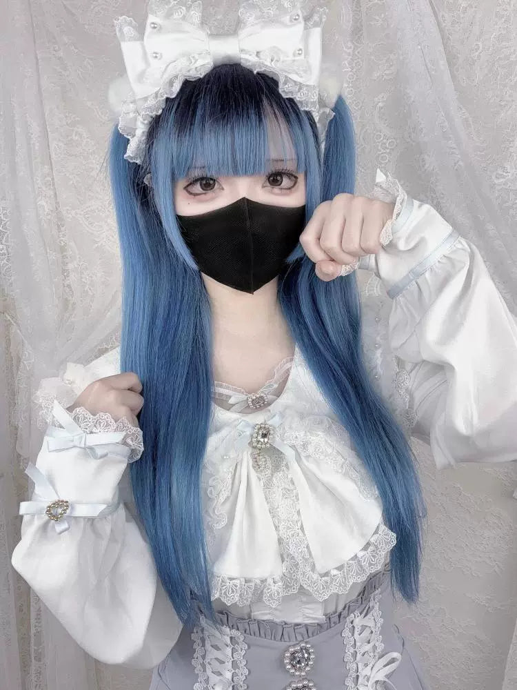 Jirai Kei Bunny Ear Blouse, Ruffles and Lace 43937:791890