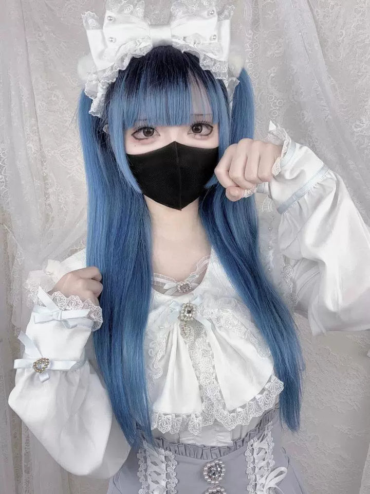 Jirai Kei Bunny Ear Blouse, Ruffles and Lace 43937:791890