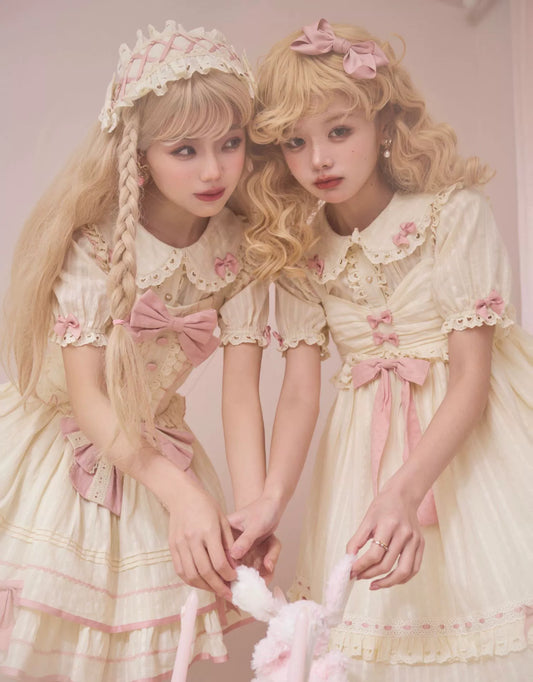 Sweet Lolita Dress Doll Lolita Dress Peter Pan Collar Cotton Dress 37290:555940