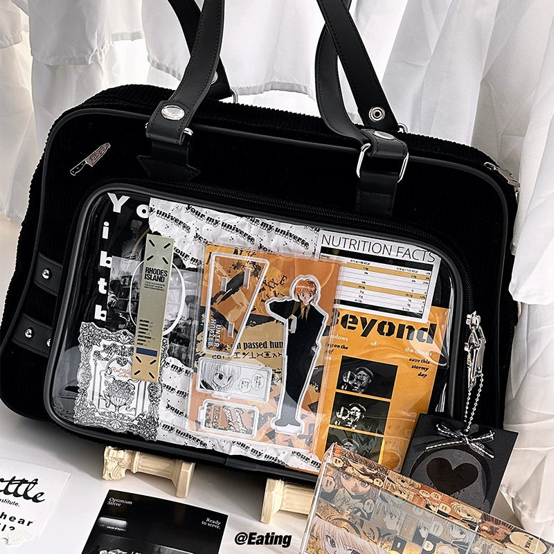 Subculture Ita Bag Large Capacity Square Star Crossbody Bag 40126:672580