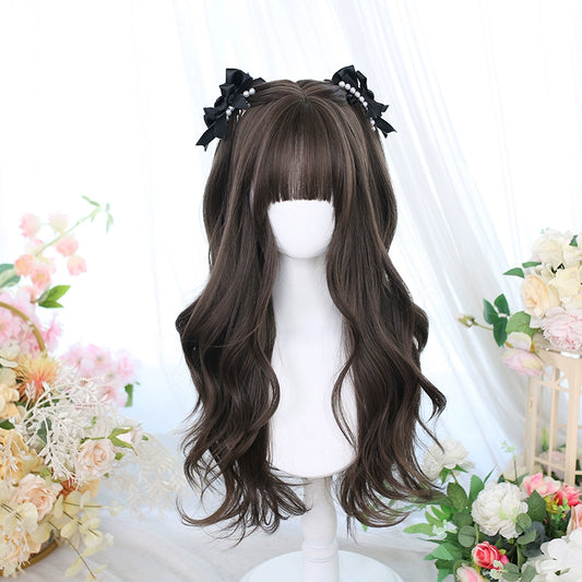 Lolita Wig Long Curly Hair And Straight Bang Multicolors 35930:507074