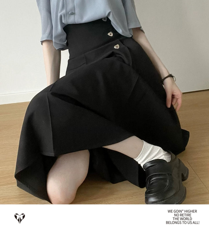 Elegant Outfit Set Chiffon Blouse Suspender Skirt Set 40238:663548