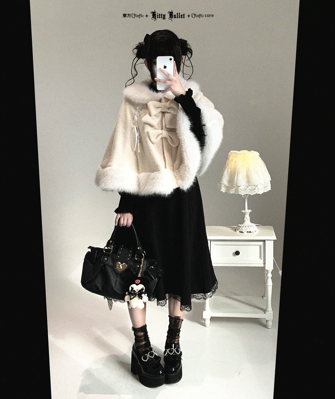 Sweet Bunny Ear Winter Cape, Polar Fleece Lining 44474:809697