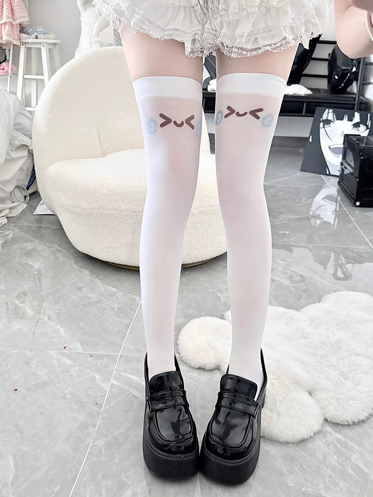 Kawaii Over-the-Knee Socks Printed High Tube Stockings 37740:576208