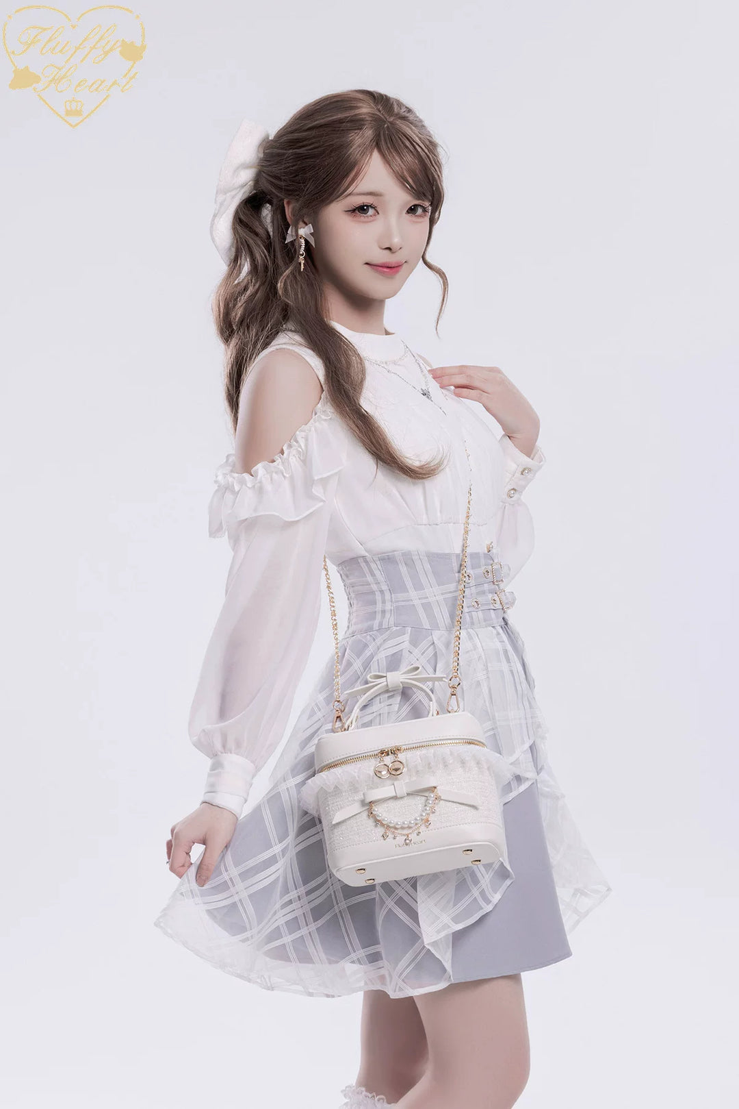 Ryousangata Bucket Hand Bag, Detachable Strap 45132:841649