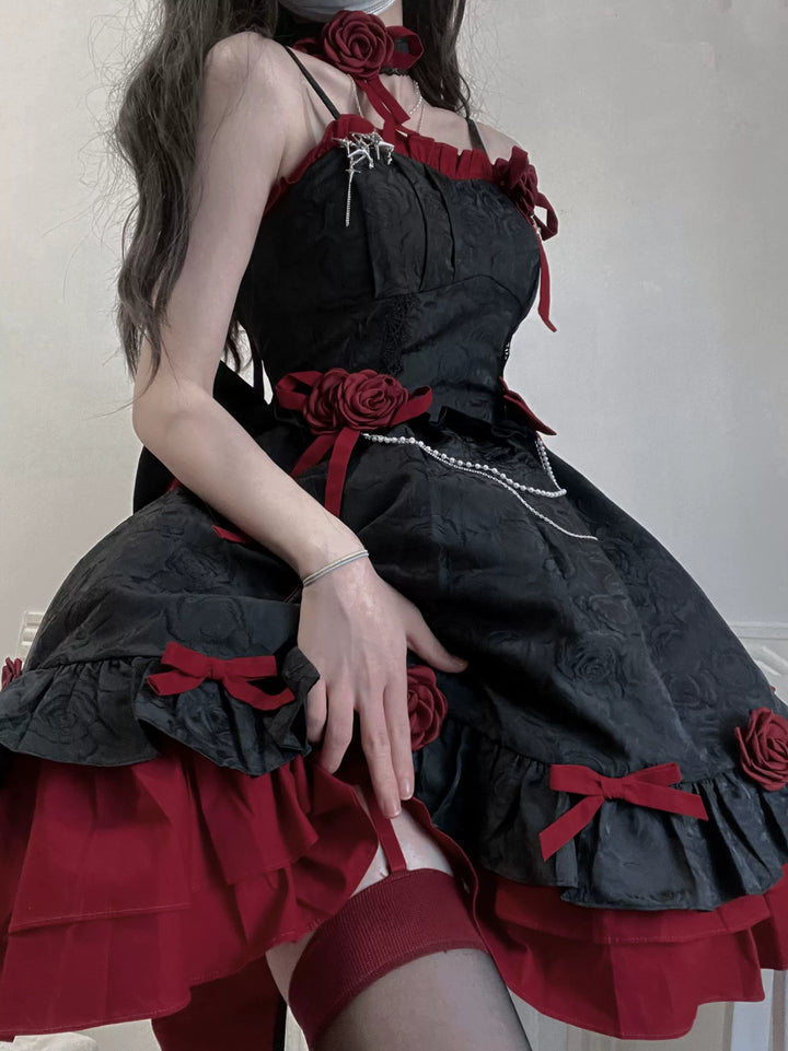 Gothic Lolita Dress Suspender Princess Puffy Dress 35546:496958