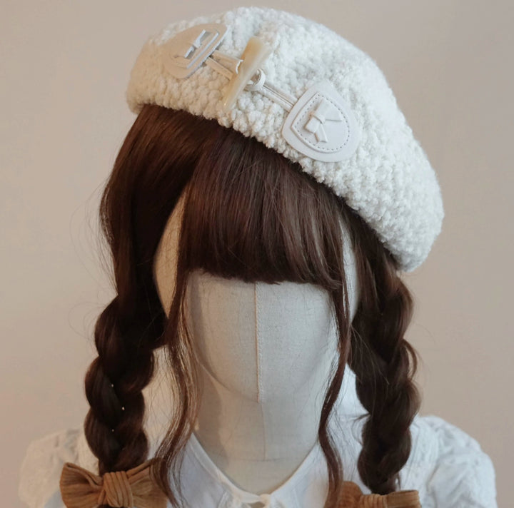 Handmade Beret Autumn-Winter Cloud Beret Duckbill Cap Multicolor 28948:332678 28948:332678