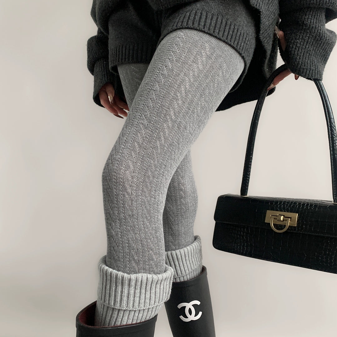 Japanese Style Daily Pantyhose, Hollowed Vertical Stripes 44075:795667