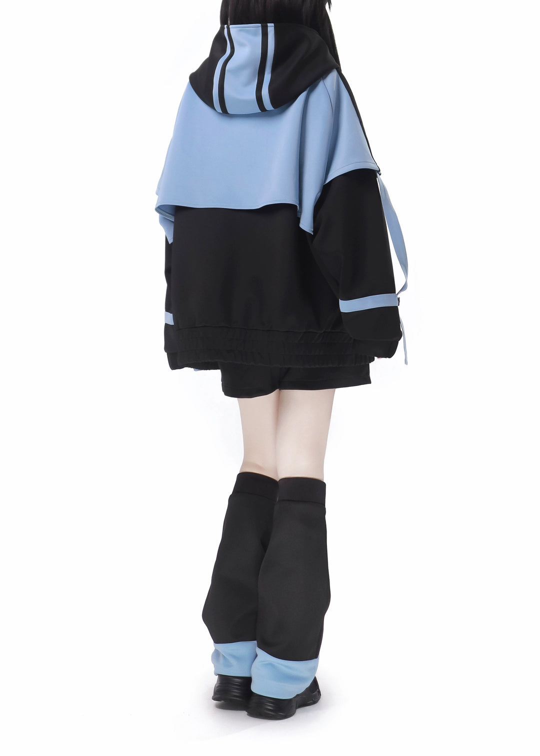 Tenshi Kaiwai Outfit Sets Sportswear Coat Blue Black Jacket 34496:465528