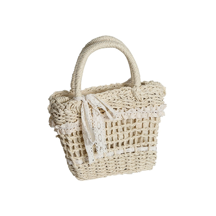 Mori Kei Bag Cottagecore Woven Bag Paper Straw Handbag 36446:523048 36446:523048