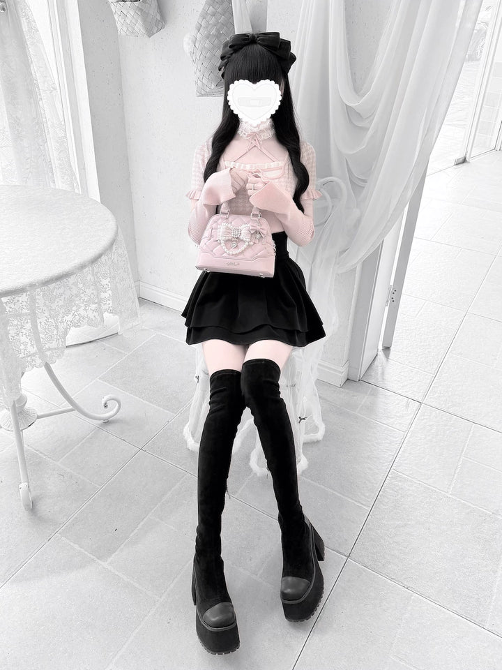 Shell-Shaped Ryousangata Hand Bag, Detachable Shoulder Strap 44773:823274