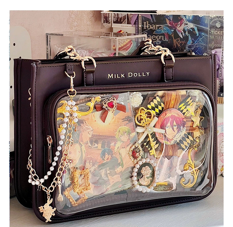 Large Capacity Ita Bag, Checkered Background 43233:779436