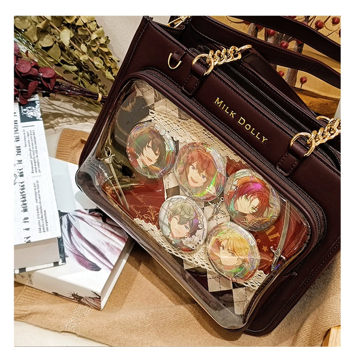 Large Capacity Ita Bag, Checkered Background 43233:779437