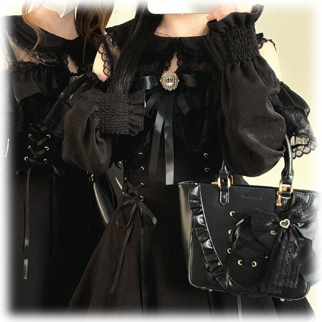 Elegant Long Open-Shoulder Dress, Subtle Floral Pattern 44473:809635