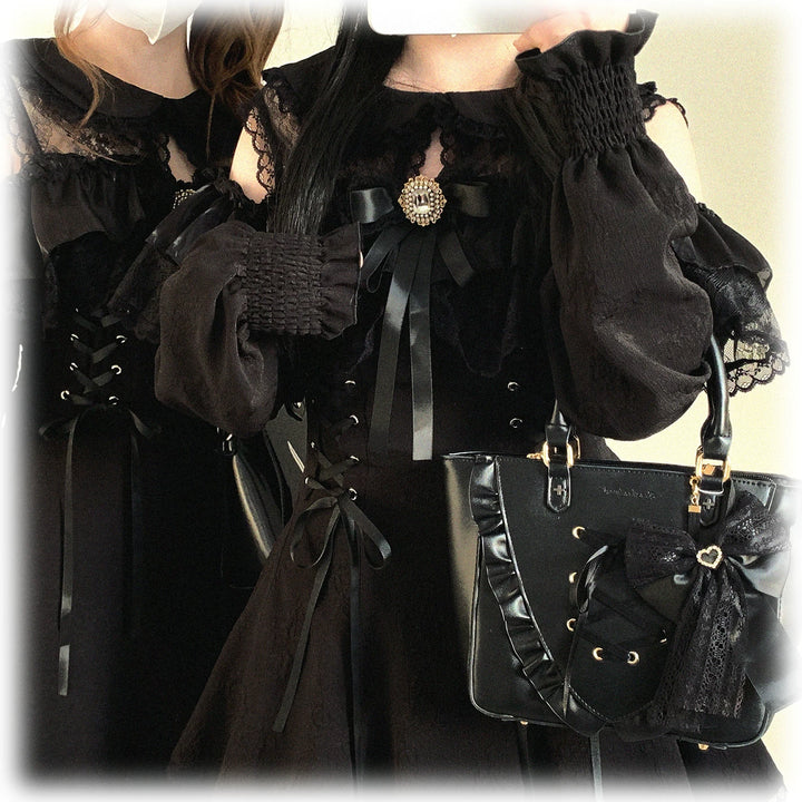 Elegant Long Open-Shoulder Dress, Subtle Floral Pattern 44473:809635