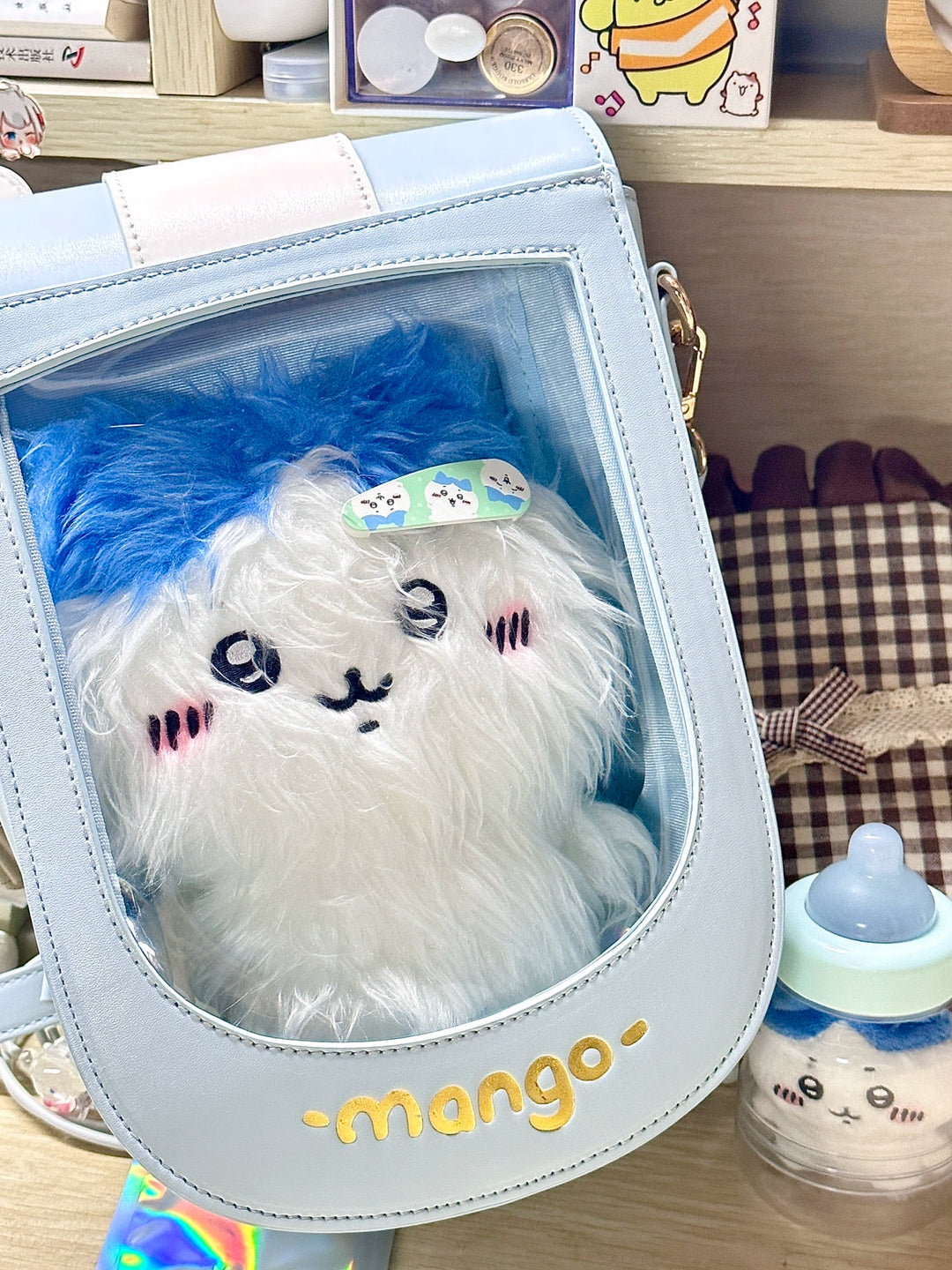 Kawaii Itabag Cat Crossbody Bag PU Double-sided Bag 38282:588368